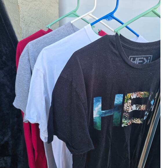 Lot of 4 Vintage Men’s XL T-Shirts – HE>i, Gildan, Blend, White Tee - Picture 1 of 9